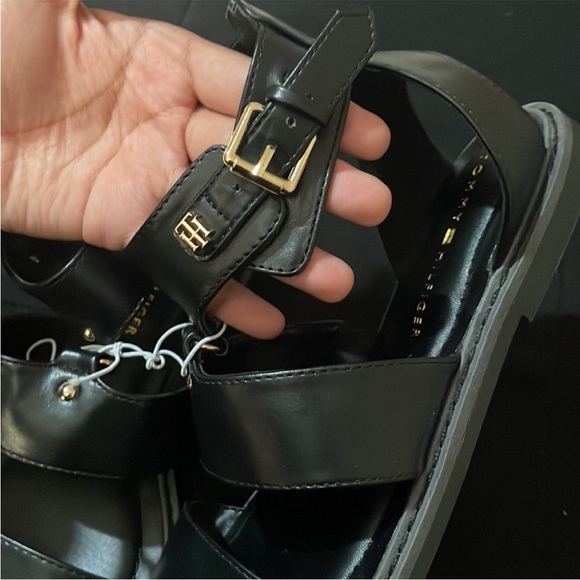 Tommy Hilfiger Black Women's Sandals - Picture 3 of 5